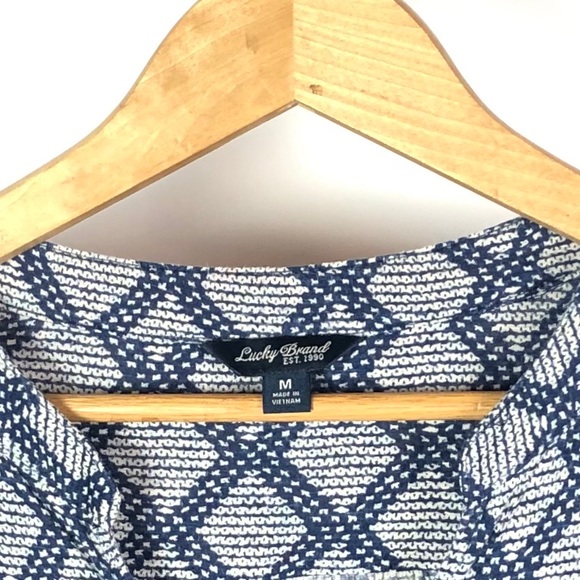 🌸Lucky Brand Womens Diamond Tile Top Med 1054 - Picture 5 of 8
